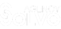Logo of agency solvo featuring stylized black text on a white background, with a prominent "s" connecting to the word "solvo.
